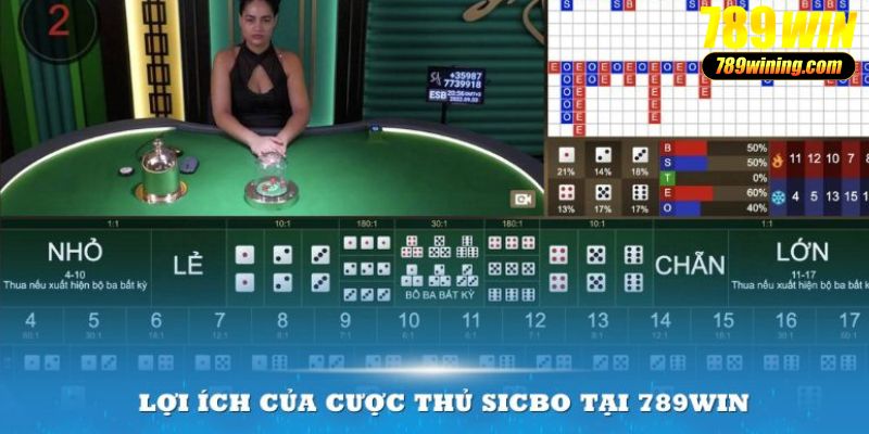 Lợi ích của cược thủ Sicbo tại 789Win